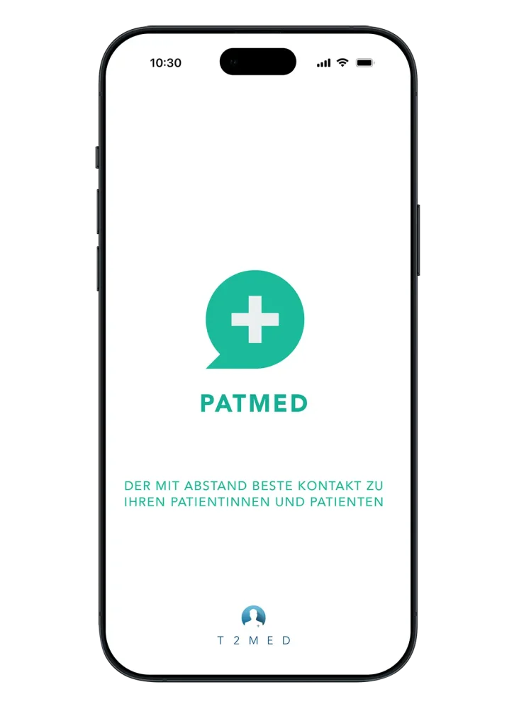 Patmed von T2med für das iPhone, medheads als Ihr Praxispartner